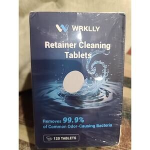 Retainer Cleaner Tablets (120 pcs), Denture Cleaning Tablets for Invisalign, ...